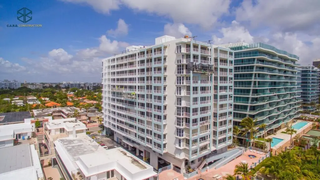 C.A.R.E.-Construction-Facade-Restoration-On-Coastal-Condo-Building