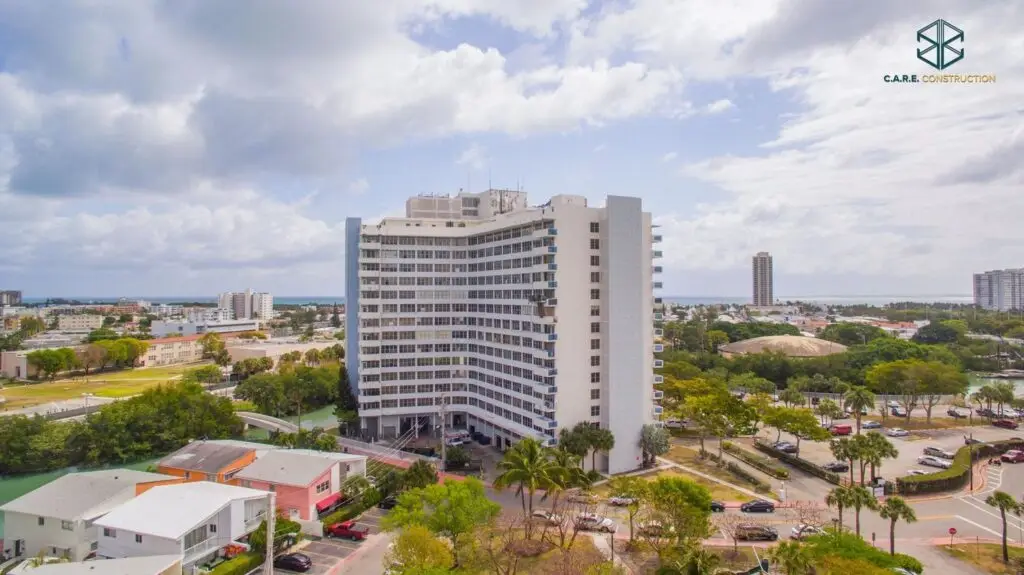 C.A.R.E.-Construction-Project-On-Mid-Century-High-Rise